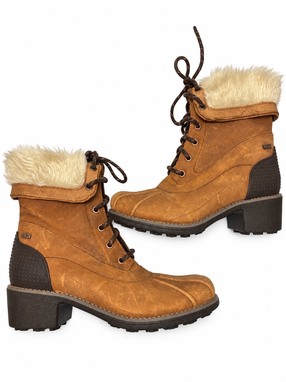 Merrell Chateau Mid Lace Polar Waterproof Women’s Boots Size 8 Brown